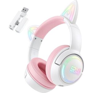 Onikuma GT838 gaming headphones (pink) (Filaire, Sans fil), Casque gaming, Pink, Blanc Onikuma GT838 gaming headphones (pink) (Filaire, Sans fil), Casque gaming, Pink, Blanc