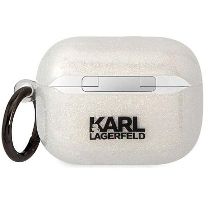 Etui transparent Glitter Karl Lagerfeld KLAPHNKCTGT pour Airpods Pro Etui transparent Glitter Karl Lagerfeld KLAPHNKCTGT pour Airpods Pro