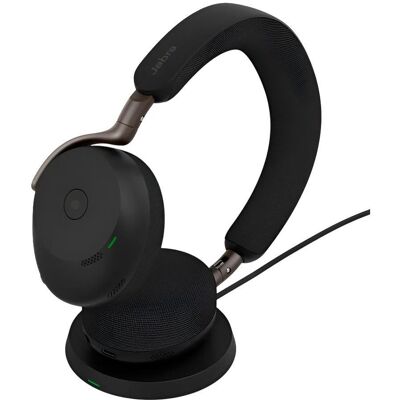 Jabra Evolve3 75 UC + station de recharge (Sans fil, USB-A, Unify), Casque micro de bureau, Noir Jabra Evolve3 75 UC + station de recharge (Sans fil, USB-A, Unify), Casque micro de bureau, Noir