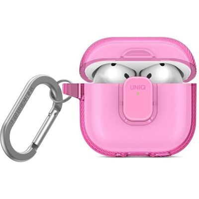 Uniq Case Glase Pro for AirPods 4 Lock Case pink (Manchon pour casque d'écoute), Étui pour écouteurs + casque, Pink Uniq Case Glase Pro for AirPods 4 Lock Case pink (Manchon pour casque d'écoute), Étui pour écouteurs + casque, Pink