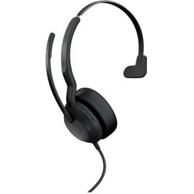 Jabra Evolve2 50 (Filaire, Sans fil, USB-C, Alcatel-Lucent, Avaya, Cisco, Les équipes Microsoft, Réunion Google, Unify, Zoom), Casque micro de bureau, Noir Jabra Evolve2 50 (Filaire, Sans fil, USB-C, Alcatel-Lucent, Avaya, Cisco, Les équipes Microsoft, Réunion Google, Unify, Zoom), Casque micro de bureau, Noir