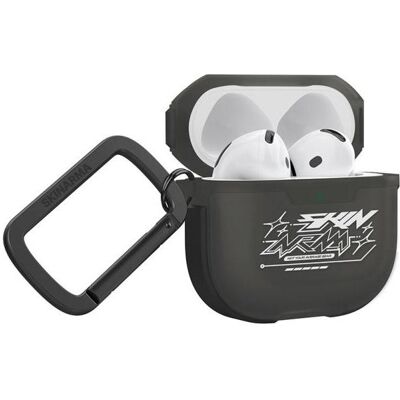 Skinarma Case Kinzoku for AirPods 4 black (Manchon pour casque d'écoute), Étui pour écouteurs + casque, Noir Skinarma Case Kinzoku for AirPods 4 black (Manchon pour casque d'écoute), Étui pour écouteurs + casque, Noir