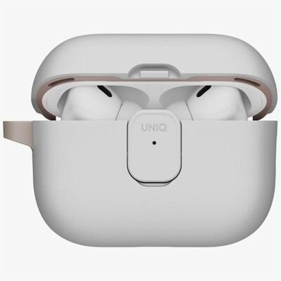 Uniq Case Clyde for AirPods Pro 3 gen grey-khaki (Manchon pour casque d'écoute), Étui pour écouteurs + casque, Beige, Gris Uniq Case Clyde for AirPods Pro 3 gen grey-khaki (Manchon pour casque d'écoute), Étui pour écouteurs + casque, Beige, Gris