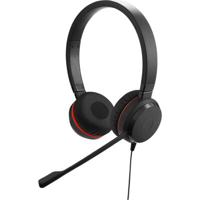 Jabra Evolve 20 MS (Filaire, USB-A, USB-C, Les équipes Microsoft), Casque micro de bureau, Noir Jabra Evolve 20 MS (Filaire, USB-A, USB-C, Les équipes Microsoft), Casque micro de bureau, Noir