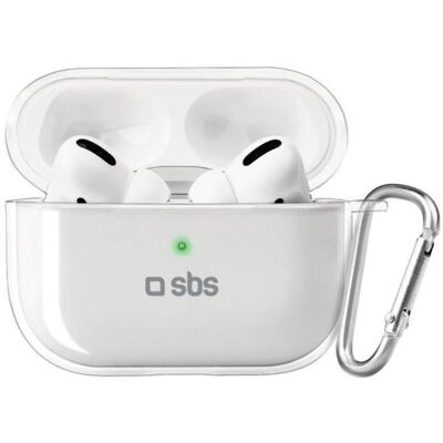 SBS Étui en TPU pour Apple AirPods Pro 2 (Manchon pour casque d'écoute), Étui pour écouteurs + casque, Transparent SBS Étui en TPU pour Apple AirPods Pro 2 (Manchon pour casque d'écoute), Étui pour écouteurs + casque, Transparent