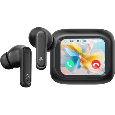 Sbox Wireless headphones EB-TWS08-B Touch Screen Display Black (ANC, 4 h, Sans fil), Écouteurs, Noir Sbox Wireless headphones EB-TWS08-B Touch Screen Display Black (ANC, 4 h, Sans fil), Écouteurs, Noir