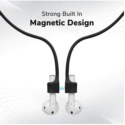 Screenguard Sangle magnétique anti-chute en silicone (Apple AirPods (2ème génération), Apple AirPods (3ème génération), Apple AirPods 4, Apple AirPods Pro (1ère génération), Apple AirPods Pro (2ème génération)), Pièces de rechange casque + écouteurs, Noir Screenguard Sangle magnétique anti-chute en silicone (Apple AirPods (2ème génération), Apple AirPods (3ème génération), Apple AirPods 4, Apple AirPods Pro (1ère génération), Apple AirPods Pro (2ème génération)), Pièces de rechange casque + écouteurs, Noir
