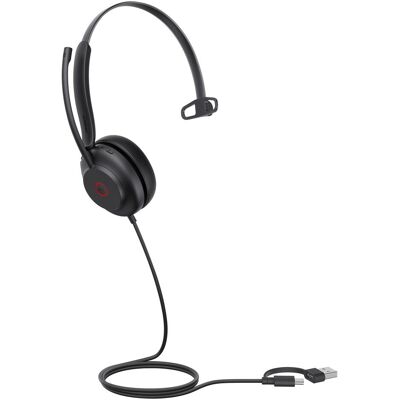 Yealink UH 35 Serie (Filaire, USB-A, USB-C, Les équipes Microsoft), Casque micro de bureau, Noir Yealink UH 35 Serie (Filaire, USB-A, USB-C, Les équipes Microsoft), Casque micro de bureau, Noir
