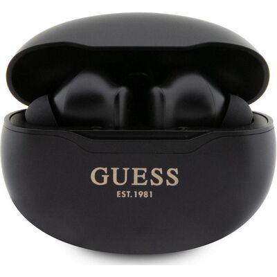 Guess True Wireless Finition Métallique BT5.3 Écouteurs Stéréo - NOIR Guess True Wireless Finition Métallique BT5.3 Écouteurs Stéréo - NOIR