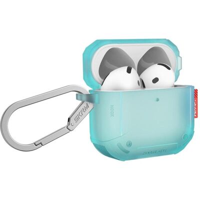 Skinarma Case Mecha CE for AirPods 4 turquoise (Manchon pour casque d'écoute), Étui pour écouteurs + casque, Turquoise Skinarma Case Mecha CE for AirPods 4 turquoise (Manchon pour casque d'écoute), Étui pour écouteurs + casque, Turquoise