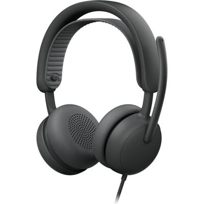 Logitech 981-001615, Avec fil, Graphite (Filaire, USB-C, Les équipes Microsoft), Casque micro de bureau, Gris Logitech 981-001615, Avec fil, Graphite (Filaire, USB-C, Les équipes Microsoft), Casque micro de bureau, Gris