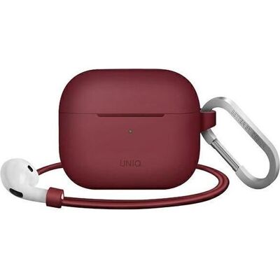 Uniq étui Vencer AirPods 3 gen. Silicone bordowy/burgundy maroon (Manchon pour casque d'écoute), Étui pour écouteurs + casque, Marron Uniq étui Vencer AirPods 3 gen. Silicone bordowy/burgundy maroon (Manchon pour casque d'écoute), Étui pour écouteurs + casque, Marron