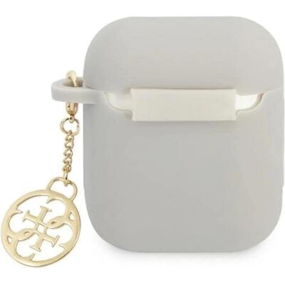 Coque silicone grise Guess pour AirPods Pro - Étui Coque silicone grise Guess pour AirPods Pro - Étui