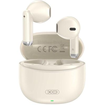 XO X33 - Écouteurs sans fil avec boîtier de chargement - Beige XO X33 - Écouteurs sans fil avec boîtier de chargement - Beige