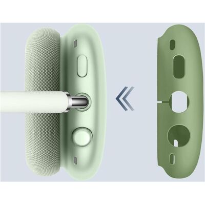 Screenguard Etui en silicone liquide 3-en-1 Set Minty (Manchon pour casque d'écoute), Étui pour écouteurs + casque, Vert Screenguard Etui en silicone liquide 3-en-1 Set Minty (Manchon pour casque d'écoute), Étui pour écouteurs + casque, Vert
