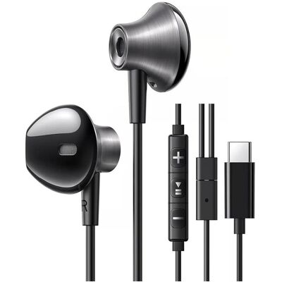 Ugreen Słuchawki Słuchawki douszne EP106 USB-C (czarne) (Filaire), Écouteurs, Noir Ugreen Słuchawki Słuchawki douszne EP106 USB-C (czarne) (Filaire), Écouteurs, Noir
