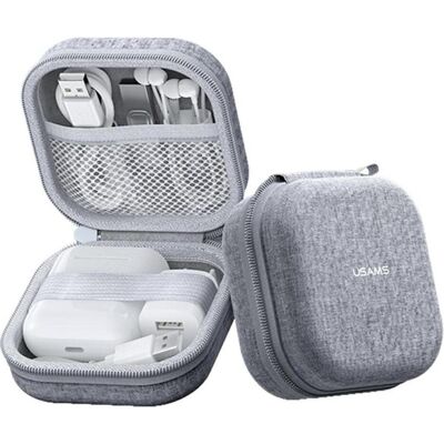 Usams Earphones Case TWS ZB351 gray (Sac pour écouteurs), Étui pour écouteurs + casque, Gris Usams Earphones Case TWS ZB351 gray (Sac pour écouteurs), Étui pour écouteurs + casque, Gris