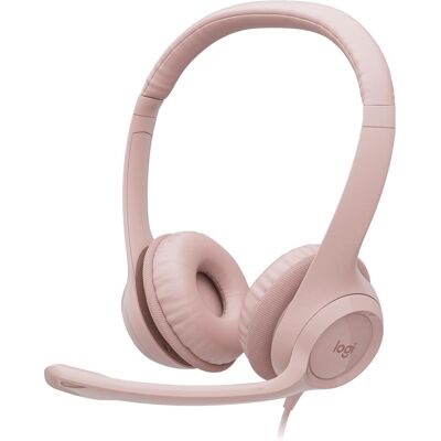 Logitech Casque filaire H390 - ROSE - USB (Filaire, USB-A), Casque micro de bureau, Rose Logitech Casque filaire H390 - ROSE - USB (Filaire, USB-A), Casque micro de bureau, Rose