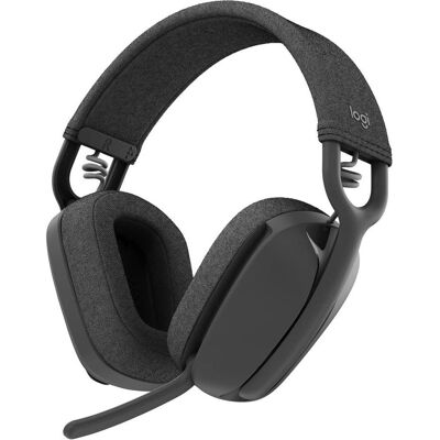 Logitech Zone Vibe (Sans fil, USB-C, Les équipes Microsoft), Casque micro de bureau, Gris Logitech Zone Vibe (Sans fil, USB-C, Les équipes Microsoft), Casque micro de bureau, Gris