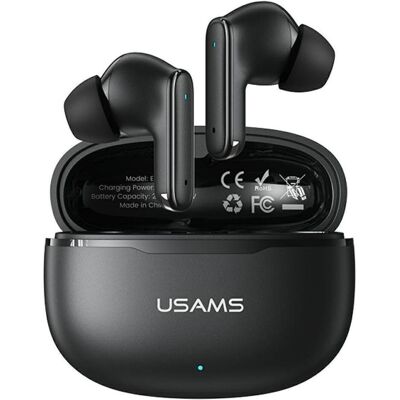 Usams E05 TWS earphones Bluetooth 6.0 wireless black (3.50 h, Sans fil), Écouteurs, Noir Usams E05 TWS earphones Bluetooth 6.0 wireless black (3.50 h, Sans fil), Écouteurs, Noir