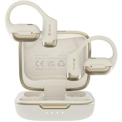 Devia Écouteurs Bluetooth OWS Pro1 beige (10 h, Sans fil), Écouteurs, Beige Devia Écouteurs Bluetooth OWS Pro1 beige (10 h, Sans fil), Écouteurs, Beige