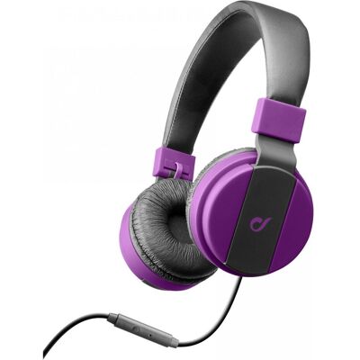 Cellular Line Headphones with microphone, purple (Filaire), Écouteurs, Noir, Violet Cellular Line Headphones with microphone, purple (Filaire), Écouteurs, Noir, Violet
