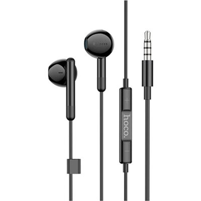Hoco - Stereo Earphones (M93) - Jack 3.5mm with Microphone, 1.2m - Black (Filaire), Écouteurs, Noir Hoco - Stereo Earphones (M93) - Jack 3.5mm with Microphone, 1.2m - Black (Filaire), Écouteurs, Noir