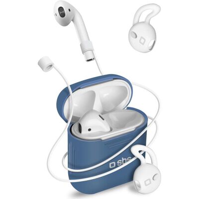 Apple Kit de silicone pour AirPods (Manchon pour casque d'écoute), Étui pour écouteurs + casque, Bleu Apple Kit de silicone pour AirPods (Manchon pour casque d'écoute), Étui pour écouteurs + casque, Bleu