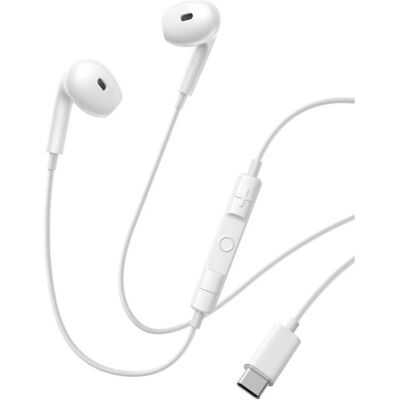 Baseus OS-Baseus Encok CZ19 Wired Earphones Moon White (Filaire), Écouteurs, Blanc Baseus OS-Baseus Encok CZ19 Wired Earphones Moon White (Filaire), Écouteurs, Blanc