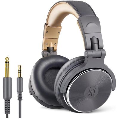OneOdio Pro20 Grey-Gold (NC, Filaire), Écouteurs, Gris, Or OneOdio Pro20 Grey-Gold (NC, Filaire), Écouteurs, Gris, Or