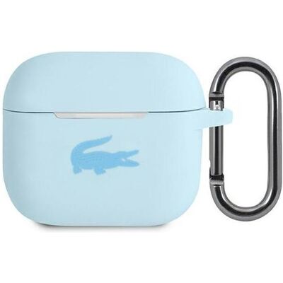 Lacoste LCA3SLB Coque AirPods 3 niebieski/bleu Silicone (Manchon pour casque d'écoute), Étui pour écouteurs + casque, Bleu Lacoste LCA3SLB Coque AirPods 3 niebieski/bleu Silicone (Manchon pour casque d'écoute), Étui pour écouteurs + casque, Bleu
