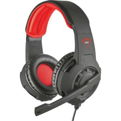 Trust Gxt 310 (Filaire), Casque gaming, Noir, Rouge Trust Gxt 310 (Filaire), Casque gaming, Noir, Rouge