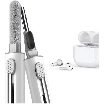 Screenguard 3-in-1 Kopfhörer Reinigungsstift Cleaning Kit (Apple AirPods), Pièces de rechange casque + écouteurs, Blanc, Gris Screenguard 3-in-1 Kopfhörer Reinigungsstift Cleaning Kit (Apple AirPods), Pièces de rechange casque + écouteurs, Blanc, Gris
