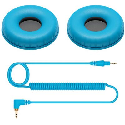 DJ HC-CP08-L (Pioneer DJ HDJ-CUE1), Pièces de rechange casque + écouteurs, Bleu DJ HC-CP08-L (Pioneer DJ HDJ-CUE1), Pièces de rechange casque + écouteurs, Bleu