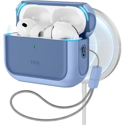 ESR Orbit Hybrid HaloLock AirPods Pro 3 (Couvercle de l'étui de chargement), Étui pour écouteurs + casque, Bleu ESR Orbit Hybrid HaloLock AirPods Pro 3 (Couvercle de l'étui de chargement), Étui pour écouteurs + casque, Bleu