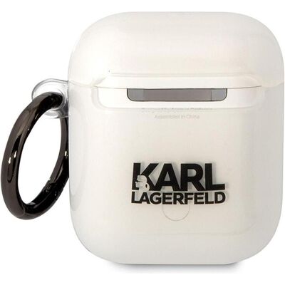 Karl Lagerfeld KLA2HNCHTCT Étui Airpods - Transparent, Choupette, pour 1/2 Karl Lagerfeld KLA2HNCHTCT Étui Airpods - Transparent, Choupette, pour 1/2