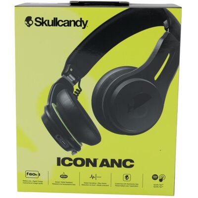 Skullcandy Icon (ANC, 50 h, Filaire, Sans fil), Écouteurs, Noir Skullcandy Icon (ANC, 50 h, Filaire, Sans fil), Écouteurs, Noir