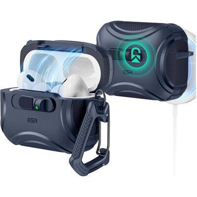 ESR Cyber FlickLock HaloLock (Manchon pour casque d'écoute), Étui pour écouteurs + casque, Bleu ESR Cyber FlickLock HaloLock (Manchon pour casque d'écoute), Étui pour écouteurs + casque, Bleu