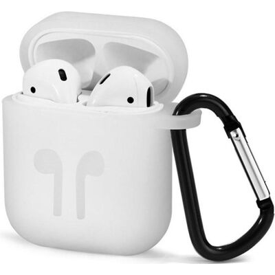 Screenguard Étui en silicone liquide pour Apple Airpods (Couvercle de l'étui de chargement), Étui pour écouteurs + casque, Blanc Screenguard Étui en silicone liquide pour Apple Airpods (Couvercle de l'étui de chargement), Étui pour écouteurs + casque, Blanc