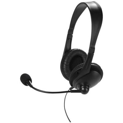 Vivanco Stereo Headset On Ear mit Lautstärkeregler (Filaire), Écouteurs, Noir Vivanco Stereo Headset On Ear mit Lautstärkeregler (Filaire), Écouteurs, Noir