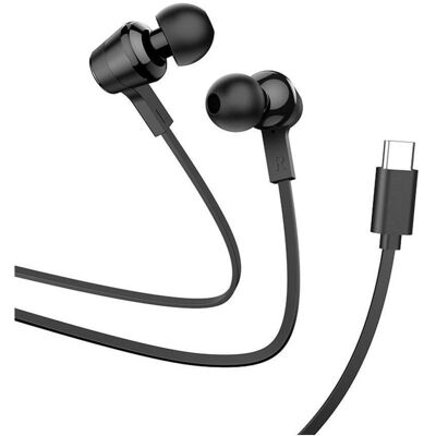 Hoco Wired headphones wire earphones Type C with microphone M86 black (Filaire), Écouteurs, Noir Hoco Wired headphones wire earphones Type C with microphone M86 black (Filaire), Écouteurs, Noir