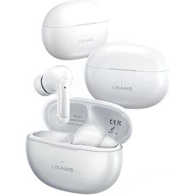 Usams Écouteurs Sans Fil - Bluetooth 5.3, Double Microphone, Annulation du Bruit - Noir Usams Écouteurs Sans Fil - Bluetooth 5.3, Double Microphone, Annulation du Bruit - Noir