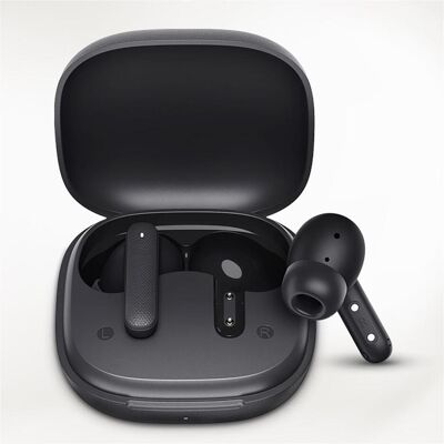 QCY TWS Buds T43 ANC Headphones (dark grey) (7 h, Sans fil), Écouteurs, Gris QCY TWS Buds T43 ANC Headphones (dark grey) (7 h, Sans fil), Écouteurs, Gris