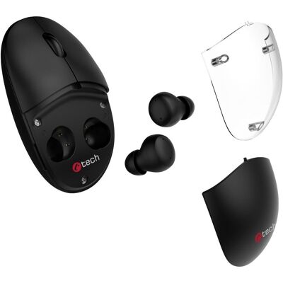 C-Tech Souris avec écouteurs TWS WLM-21 Dual mode, Souris C-Tech Souris avec écouteurs TWS WLM-21 Dual mode, Souris