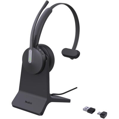 Yealink Casque Blue. BH70 Mono Teams&UC USB A&C +stand Air (Sans fil, USB-A, Les équipes Microsoft), Casque micro de bureau, Noir Yealink Casque Blue. BH70 Mono Teams&UC USB A&C +stand Air (Sans fil, USB-A, Les équipes Microsoft), Casque micro de bureau, Noir