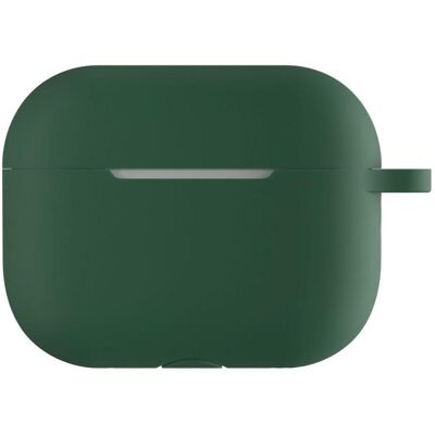 Devia Étui en silicone vert militaire / Étui pour Apple AirPods Pro 2 / En silicone, Étui pour écouteurs + casque, Vert Devia Étui en silicone vert militaire / Étui pour Apple AirPods Pro 2 / En silicone, Étui pour écouteurs + casque, Vert