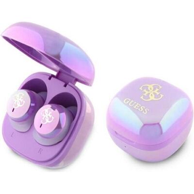 Guess 4G Logo Mini TWS Écouteurs Sans Fil - Violet Guess 4G Logo Mini TWS Écouteurs Sans Fil - Violet