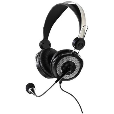Vivanco Retro Stereo Headset Over Ear mit Lautstärkeregler (Filaire), Écouteurs, Noir Vivanco Retro Stereo Headset Over Ear mit Lautstärkeregler (Filaire), Écouteurs, Noir