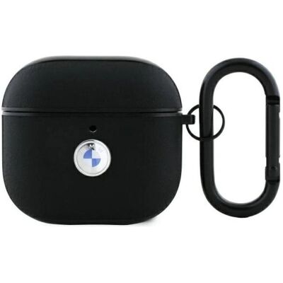 BMW BMA4SSLBK AirPods 4 Cuir Véritable Noir - Étui pour écouteurs BMW BMA4SSLBK AirPods 4 Cuir Véritable Noir - Étui pour écouteurs