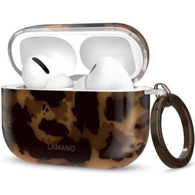Tech-Protect Lamano Apple Airpods Pro 1 / 2 Panther (Manchon pour casque d'écoute), Étui pour écouteurs + casque, Noir, Marron Tech-Protect Lamano Apple Airpods Pro 1 / 2 Panther (Manchon pour casque d'écoute), Étui pour écouteurs + casque, Noir, Marron